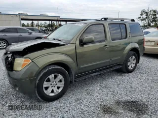 2005 Nissan Pathfinder LE z VIN 5N1AR18UX5C740258, wystawiony jako Copart lot #59152255 z przebiegiem 206 051 mil mil oraz Szkoda całkowita • Salvage title. Historia ofert i sprzedaży dostępna na DreamBid. Obrazek 1.