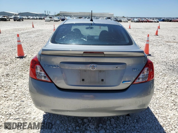 2014 Nissan Versa S with VIN 3N1CN7AP1EL841096, listed as a Copart auction lot 54109125 with 117,354 mi miles and Salvage Title. Bid and sale history available at carsss.com. Image 6.