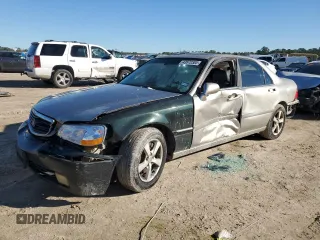 2002 Acura RL with VIN JH4KA96542C006848, listed as a Copart auction lot 43572305 with 281,255 mi miles and Salvage Title. Bid and sale history available at carsss.com. Image 1.