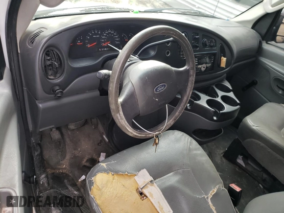 2008 Ford Econoline Passenger XL with VIN 1FBSS31L28DA69858, listed as a Copart auction lot 47398255 with 213,332 mi miles and Salvage Title. Bid and sale history available at DreamBid. Image 8.