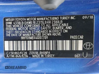 2019 Toyota C-HR XLE with VIN NMTKHMBX4KR072109, listed as a Copart auction lot 47124985 with 142,969 mi miles and Salvage Title. Bid and sale history available at carsss.com. Image 14.