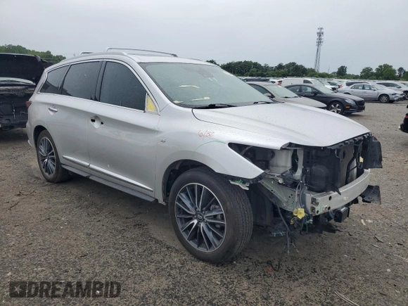 2019 Infiniti QX60 Luxe with VIN 5N1DL0MN3KC550028, listed as a Copart auction lot 58344085 with 84,052 mi miles and Salvage title. Bid and sale history available at DreamBid. Image 4.