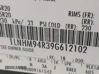 2009 Lincoln MKS with VIN 1LNHM94R39G612102, listed as a IAAI auction lot 41900846 with 139,062 mi miles. Bid and sale history available at carsss.com. Image 9.