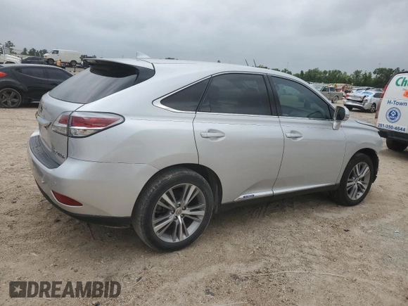 2015 Lexus RX 450h with VIN 2T2ZB1BAXFC003060, listed as a Copart auction lot 55927325 with 67,731 mi miles and Salvage title. Bid and sale history available at DreamBid. Image 3.
