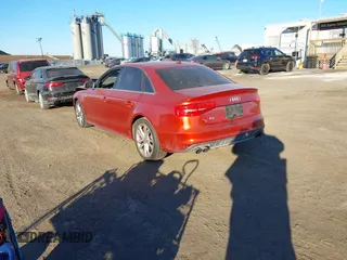 2014 Audi S4 Premium Plus with VIN WAUDGAFL3EA078839, listed as a IAAI auction lot 41428351 with 55,582 mi miles. Bid and sale history available at carsss.com. Image 3.