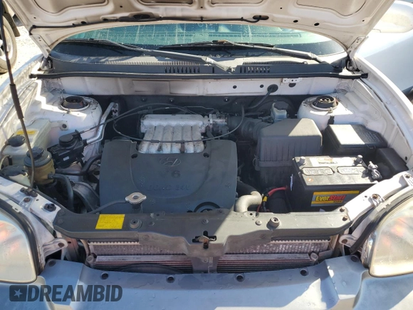 2001 Hyundai Santa Fe GLS with VIN KM8SC83D91U048535, listed as a Copart auction lot 85041184 with 218,621 mi miles and Salvage Title. Bid and sale history available at carsss.com. Image 12.