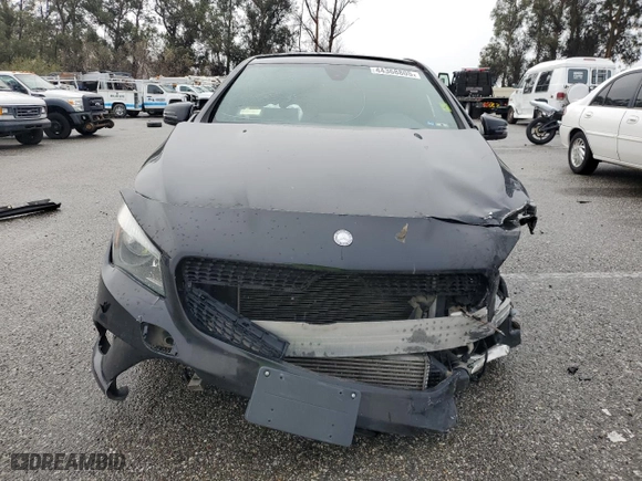 2016 Mercedes-Benz CLA with VIN WDDSJ4EB5GN336821, listed as a Copart auction lot 44368805 with 0 mi miles and Salvage Title. Bid and sale history available at carsss.com. Image 5.