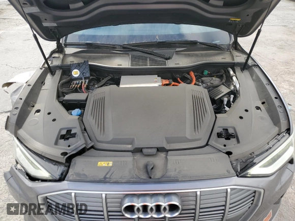 2019 Audi e-tron Prestige with VIN WA1VABGE6KB013000, listed as a Copart auction lot 46866995 with 54,469 mi miles and Salvage Title. Bid and sale history available at carsss.com. Image 13.