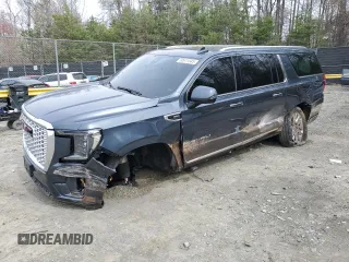 2021 GMC Yukon XL Denali with VIN 1GKS2JKL5MR222488, listed as a Copart auction lot 50611545 with 72,649 mi miles and Salvage Title. Bid and sale history available at carsss.com. Image 1.