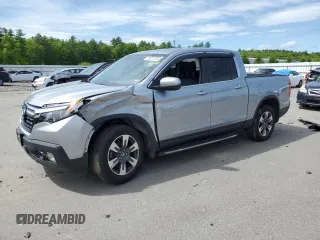 2019 Honda Ridgeline RTL with VIN 5FPYK3F57KB001594, listed as a Copart auction lot 59020335 with 31,465 mi miles and Salvage title. Bid and sale history available at DreamBid. Image 1.