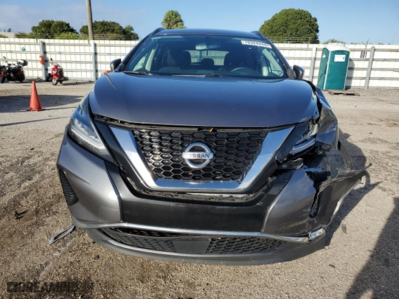 2019 Nissan Murano SL with VIN 5N1AZ2MJ5KN127983, listed as a Copart auction lot 78324444 with 53,284 mi miles and Non Repairable. Bid and sale history available at carsss.com. Image 5.