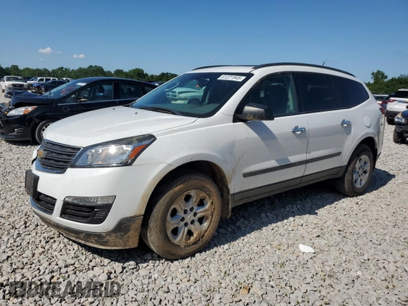 2017 Chevrolet Traverse LS with VIN 1GNKRFED8HJ114385, listed as a Copart auction lot 61221945 with 99,572 mi miles and Salvage title. Bid and sale history available at DreamBid. Image 1.