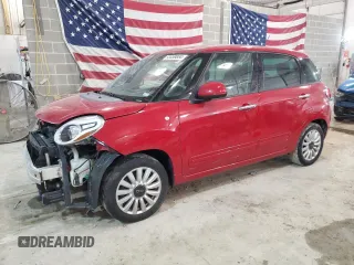 2014 FIAT 500L Easy with VIN ZFBCFABH0EZ012224, listed as a Copart auction lot 53859854 with 95,163 mi miles and Salvage Title. Bid and sale history available at carsss.com. Image 1.