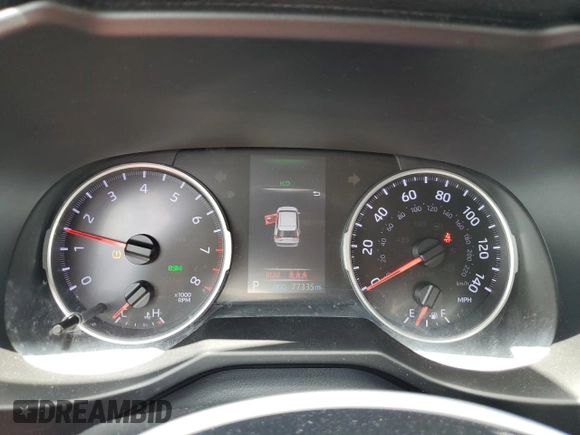2020 Toyota RAV4 XLE with VIN 2T3W1RFV1LC034366, listed as a Copart auction lot 61774875 with 77,335 mi miles and Salvage title. Bid and sale history available at DreamBid. Image 9.