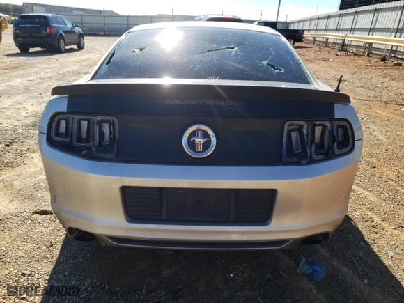 2014 Ford Mustang V6 with VIN 1ZVBP8AM3E5221006, listed as a Copart auction lot 80289374 with 164,387 mi miles and Salvage Title. Bid and sale history available at carsss.com. Image 6.