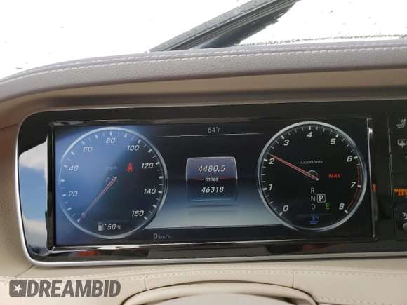 2017 Mercedes-Benz S 550 with VIN WDDUG8FB8HA331053, listed as a Copart auction lot 41588304 with 46,318 mi miles and Salvage Title. Bid and sale history available at carsss.com. Image 9.