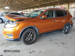 2020 Nissan Rogue SV with VIN JN8AT2MT1LW003555, listed as a Copart auction lot 60028495 with 75,961 mi miles and Salvage title. Bid and sale history available at DreamBid. Image 1.
