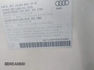 2014 Audi Q5 Premium Plus z VIN WA1LFAFP5EA026062, wystawiony jako IAAI lot #42333723 z przebiegiem 103 238 mil mil oraz . Historia ofert i sprzedaży dostępna na DreamBid. Obrazek 9.