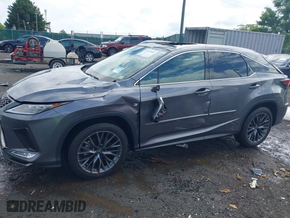 2021 Lexus RX 350 F Sport with VIN 2T2YZMDA4MC299745, listed as a IAAI auction lot 42639586 with 36,643 mi miles and . Bid and sale history available at DreamBid. Image 14.