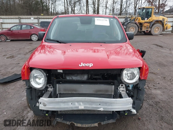 2020 Jeep Renegade Sport with VIN ZACNJAAB3LPL75076, listed as a IAAI auction lot 41213730 with 34,672 mi miles and . Bid and sale history available at carsss.com. Image 6.