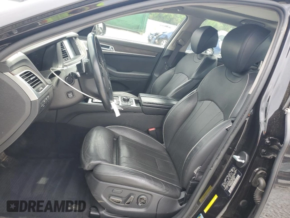 2018 Genesis G80 3.8L with VIN KMHGN4JE4JU268346, listed as a Copart auction lot 54949555 with 88,503 mi miles and Salvage title. Bid and sale history available at DreamBid. Image 7.