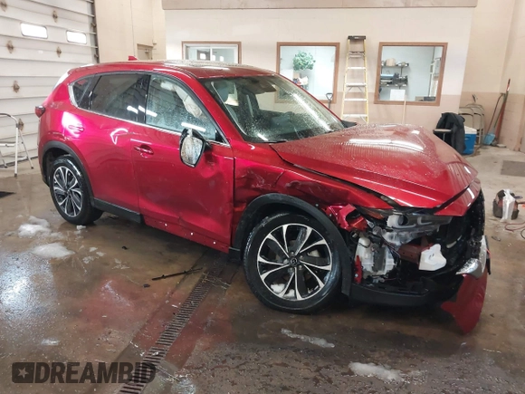 2023 Mazda CX-5 2.5 S Premium Plus Package with VIN JM3KFBEM5P0231069, listed as a IAAI auction lot 41489350 with 46,292 mi miles. Bid and sale history available at carsss.com. Image 1.