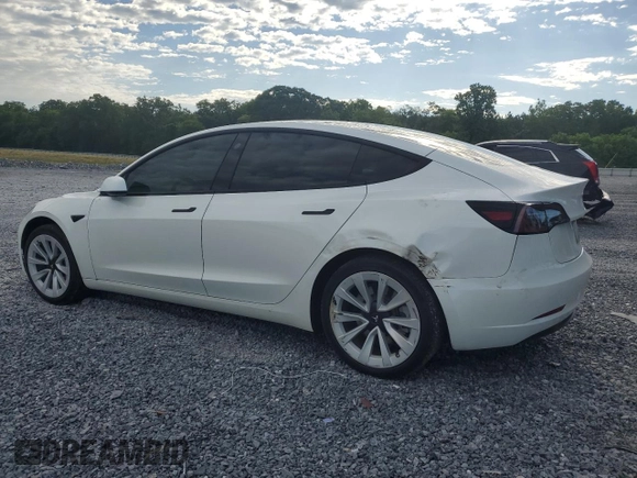 2023 Tesla Model 3 z VIN 5YJ3E1EA7PF573852, wystawiony jako Copart lot #57662565 z przebiegiem Nie podano mil oraz Szkoda całkowita • Salvage title. Historia ofert i sprzedaży dostępna na DreamBid. Obrazek 2.