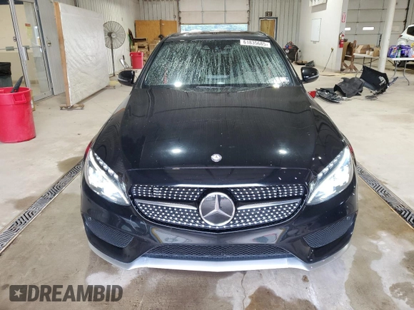 2016 Mercedes-Benz C 450 AMG with VIN 55SWF6EB4GU124353, listed as a Copart auction lot 61835685 with 85,125 mi miles and Salvage title. Bid and sale history available at DreamBid. Image 5.