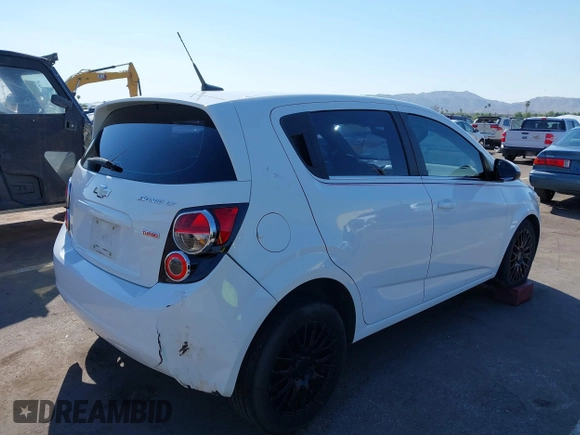 2012 Chevrolet Sonic LT with VIN 1G1JC6SB4C4214346, listed as a IAAI auction lot 40296983 with 116,014 mi miles. Bid and sale history available at carsss.com. Image 4.