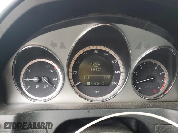 2009 Mercedes-Benz C 300 Sport with VIN WDDGF81X39F225004, listed as a Copart auction lot 60512695 with 116,907 mi miles and Salvage title. Bid and sale history available at DreamBid. Image 9.