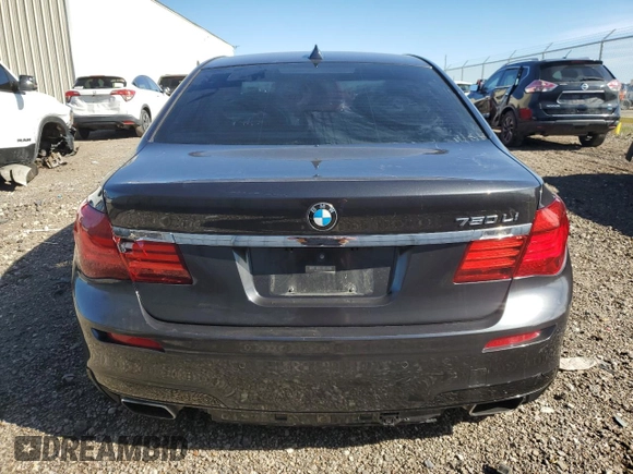2015 BMW 7 Series 750Li with VIN WBAYE8C53FD782173, listed as a Copart auction lot 41584115 with 114,986 mi miles and Clean Title. Bid and sale history available at carsss.com. Image 6.