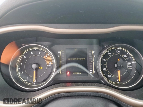 2017 Jeep Cherokee Latitude with VIN 1C4PJLCS9HW586913, listed as a Copart auction lot 57302965 with 141,254 mi miles and Clean title. Bid and sale history available at DreamBid. Image 9.