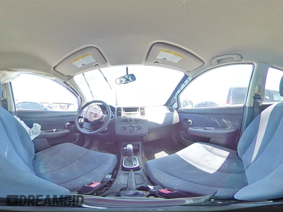 2009 Nissan Versa 1.8 S with VIN 3N1BC13E49L482262, listed as a Copart auction lot 54527245 with 88,633 mi miles and Salvage Title. Bid and sale history available at carsss.com. Image 15.
