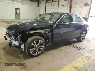 2021 Mercedes-Benz C 300 with VIN W1KWF8EBXMR626969, listed as a Copart auction lot 85229084 with 42,698 mi miles and Salvage Title. Bid and sale history available at carsss.com. Image 1.