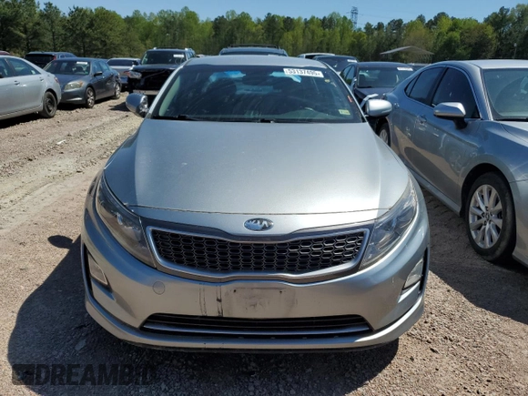 2014 Kia Optima Hybrid LX with VIN KNAGM4AD0E5073615, listed as a Copart auction lot 53137495 with 129,752 mi miles and Salvage Title. Bid and sale history available at carsss.com. Image 5.