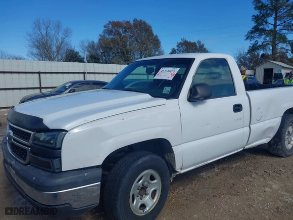 2006 Chevrolet Silverado 1500 Work Truck with VIN 1GCEC14V16E144581, listed as a IAAI auction lot 41368021 with 268,321 mi miles. Bid and sale history available at carsss.com. Image 6.