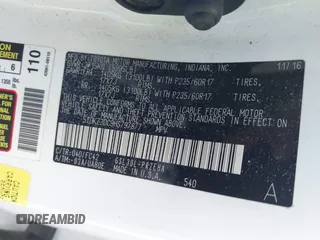 2017 Toyota Sienna LE Auto Access Seat с VIN 5TDKZ3DC9HS797877, выставлен на аукционе IAAI как лот 41778176 с пробегом 154 080 миль миль и . История ставок и продаж доступна на DreamBid. Изображение 9.