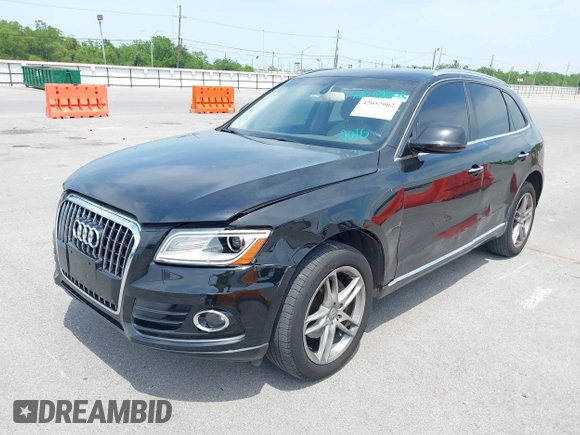 2016 Audi Q5 Premium Plus with VIN WA1L2AFP6GA027221, listed as a IAAI auction lot 42052002 with 90,813 mi miles. Bid and sale history available at carsss.com. Image 6.