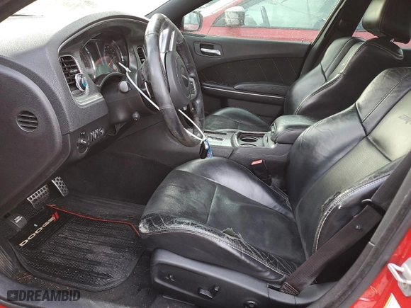 2012 Dodge Charger SRT8 with VIN 2C3CDXEJ6CH185686, listed as a Copart auction lot 41735455 with 185,073 mi miles and Salvage Title. Bid and sale history available at carsss.com. Image 7.