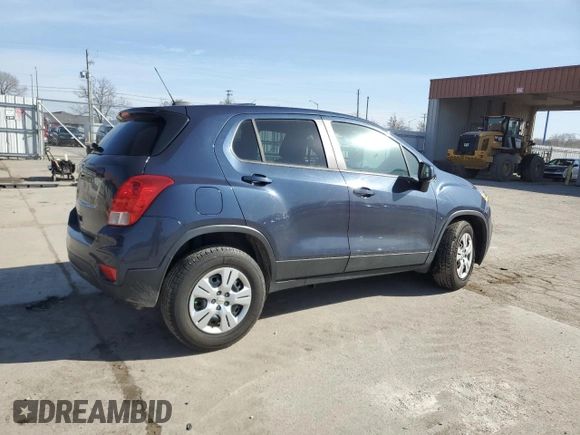 2019 Chevrolet Trax LS with VIN 3GNCJKSB7KL161155, listed as a Copart auction lot 49482395 with 57,465 mi miles and Salvage Title. Bid and sale history available at carsss.com. Image 3.