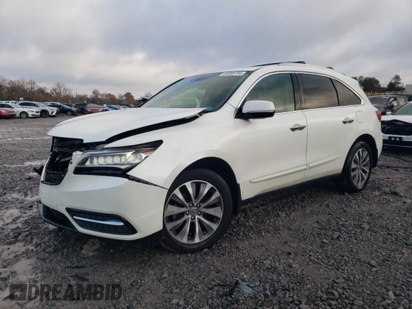 2014 Acura MDX Technology with VIN 5FRYD4H40EB022755, listed as a Copart auction lot 83088704 with 196,344 mi miles and Salvage title. Bid and sale history available at DreamBid. Image 1.