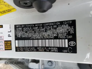 2020 Toyota Corolla Hatchback SE with VIN JTND4RBEXL3090940, listed as a Copart auction lot 77747284 with 58,201 mi miles and Salvage Title. Bid and sale history available at carsss.com. Image 13.