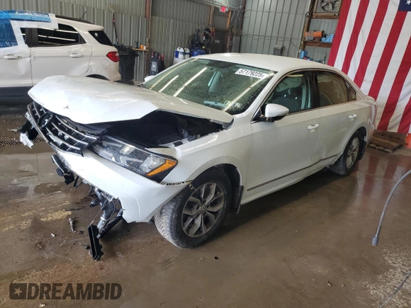 2016 Volkswagen Passat S with VIN 1VWAT7A34GC042612, listed as a Copart auction lot 57179225 with 66,014 mi miles and Salvage title. Bid and sale history available at DreamBid. Image 1.