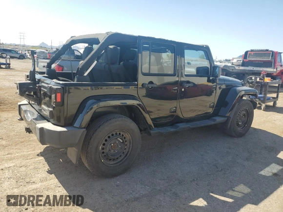 2014 Jeep Wrangler Unlimited Sahara with VIN 1C4BJWEGXEL150119, listed as a Copart auction lot 52378075 with 122,443 mi miles and Salvage Title. Bid and sale history available at carsss.com. Image 3.
