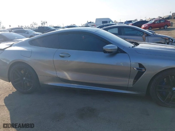 2020 BMW M8 with VIN WBSAE0C00LCD21181, listed as a IAAI auction lot 41299059 with 43,538 mi miles. Bid and sale history available at carsss.com. Image 13.