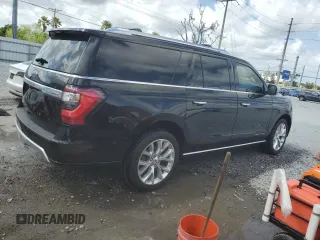2019 Ford Expedition Max Platinum z VIN 1FMJK1LT9KEA87814, wystawiony jako Copart lot #50889215 z przebiegiem 86 584 mil mil oraz Szkoda całkowita • Salvage title. Historia ofert i sprzedaży dostępna na DreamBid. Obrazek 3.