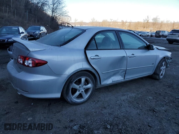 2005 Mazda 6 Sport S with VIN 1YVHP80D355M54800, listed as a Copart auction lot 42609585 with Not Provided miles and Salvage Title. Bid and sale history available at DreamBid. Image 3.