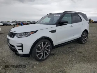 2017 Land Rover Discovery HSE Luxury with VIN SALRHBBV5HA039055, listed as a Copart auction lot 50830745 with 66,990 mi miles and Salvage Title. Bid and sale history available at carsss.com. Image 1.
