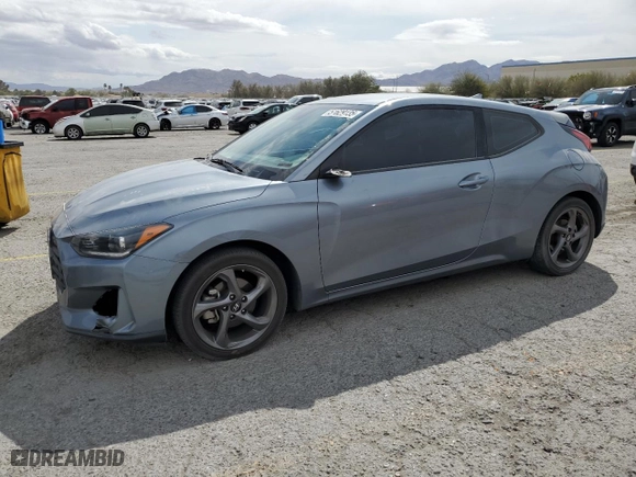 2019 Hyundai Veloster 2.0 with VIN KMHTG6AF7KU019781, listed as a Copart auction lot 51629135 with 70,072 mi miles and Salvage Title. Bid and sale history available at carsss.com. Image 1.