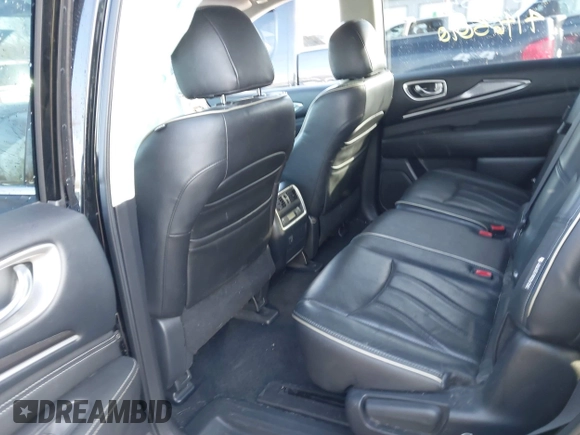 2018 Infiniti QX60 with VIN 5N1DL0MM8JC504555, listed as a IAAI auction lot 41465010 with 133,182 mi miles. Bid and sale history available at carsss.com. Image 8.